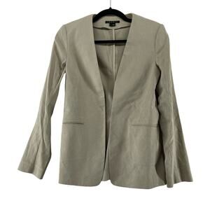 Theory Tan Linen Blend Jacket Size‎ 4